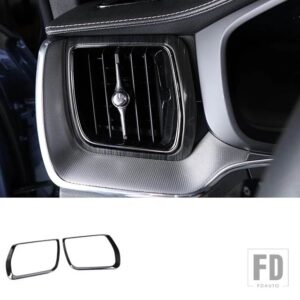 ボルボ カーアクセサリー XC60 内装ブラックチタンつや消し装飾フレーム 2018-2024 モデル - 2pcs10