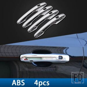 ボルボ XC60 フロントフォグランプ/リアフォグランプクローム装飾 ABS ミラー 2018-22 カーアクセサリー - ABS D 4PCS