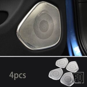 ボルボ XC60 ドアオーディオフレームスペシャルなオーディオカバー装飾カバーカーアクセサリーステッカー 2018-2024 - 4PCS