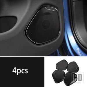 ボルボ XC60 ドアオーディオフレームスペシャルなオーディオカバー装飾カバーカーアクセサリーステッカー 2018-2024 - 4pcs2