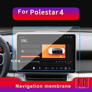 ボルボ EX90 EX30 EM90 POLESTAR1 2 34 中央制御ナビゲーション計器表示画面ガラス強化フィルムフィルム - FOR Polestar 4