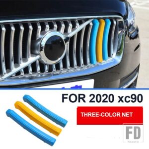 ボルボ XC90 2020-24 2025 3色 メッシュ装飾ストリップステッカーカーアクセサリーに