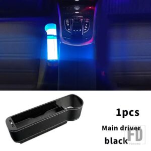 ボルボ XC60 XC90 S90 V90 S60 V60 XC40 カーシート収納ボックス多機能ムードライトボックスカーアクセサリー - Driving black 1pcs