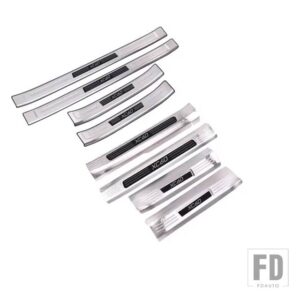 ボルボ XC60 閾値ストリップペダルステンレス装飾車 ACCESSORIES2018 19 20 2021 22 23 24 25 - silvery 8pcs