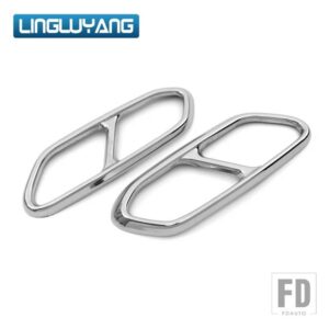 ボルボ リア排気テールパイプカバートリムマフラーステンレス V90 S90 XC90 XC60 S60 V60 XC40 アクセサリー - 2015-2021 XC90