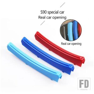 ボルボ S90 V90 三色ネット装飾ストリップ新ネットワークスペシャルなカラーステッカー 2017-20 モデル S90 V90 - red s90