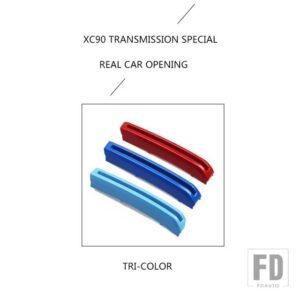 ボルボ XC90 2015-2019 モデル 3色 ネット装飾ストリップネットワークスペシャルなカラーステッカー - 2015-2019 xc90 red