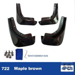 ボルボ マッドフラップブルー S60 マッドガード 2020-2024 モデルマッドガードスプラッシュガードフェンダーマッドフラップ - 722 maple brown