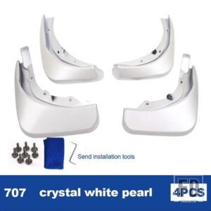 ボルボ マッドフラップブルー S60 マッドガード 2020-2024 モデルマッドガードスプラッシュガードフェンダーマッドフラップ - 707 crystal white