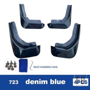 ボルボ マッドフラップブルー S60 マッドガード 2020-2024 モデルマッドガードスプラッシュガードフェンダーマッドフラップ - 723 denim blue