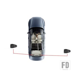 ボルボ XC90 S90 V90 XC60 S60 V60 ドアカバー装飾スピーカー室内装飾カーアクセサリーに - 2pcs