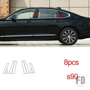 ボルボ XC60 XC90 XC40 V90 V60 S60 S90 アクセサリー TPU スペシャルな窓サイドポストクリアフィルムステッカー - s90 2016-2023