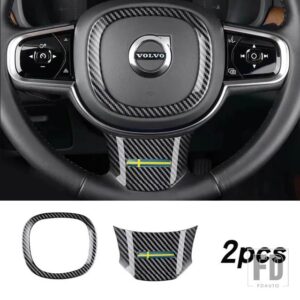 ボルボ XC60 インテリアカーボンスパンコールパッチスペシャルな装飾ストリップカーアクセサリー