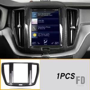 ボルボ XC60 インテリアカーボンスパンコールパッチスペシャルな装飾ストリップカーアクセサリー