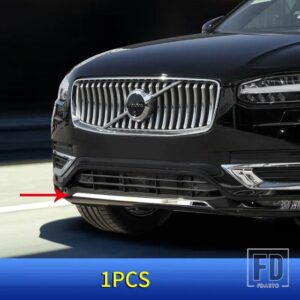 ボルボ カーアクセサリー XC90 クローム装飾 2020-2024 2025 ミッドネットトリムフロントバンパーリップトリム XC90 装飾ステッカー - 2020-2021 XC90 1PCS
