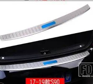 ボルボ 2016-2024 モデル S90 リアガードプレートトランクガードプレートアクセサリーステンレス装飾ペダル - Silver3