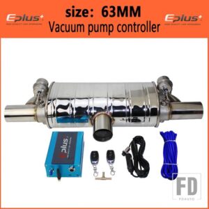 汎用 バルブマフラーワイヤレスリモート真空バルブステンレスマフラー T 形状 1 に 2 ID 51 63 70 76 - Vacuum pump 63mm