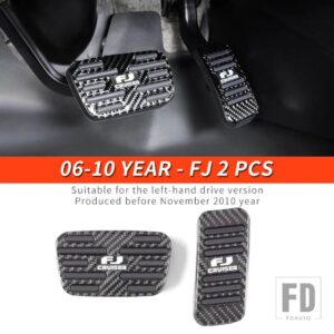 トヨタ 06-21 年 FJ クルーザーアクセサリーインテリア燃料スロットルブレーキペダル装飾カバー - 06-10 Year - FJ