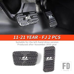 トヨタ 06-21 年 FJ クルーザーアクセサリーインテリア燃料スロットルブレーキペダル装飾カバー - 11-21 Year - FJ