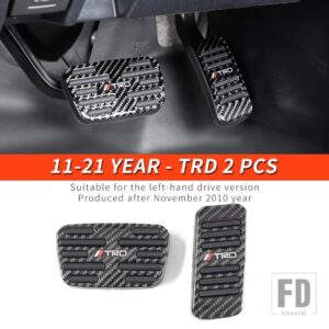 トヨタ 06-21 年 FJ クルーザーアクセサリーインテリア燃料スロットルブレーキペダル装飾カバー - 11-21 Year - TRD