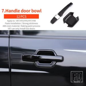 三菱 パジェロアクセサリー V87V93V95V97V98 フロントバンパー継手パジェロ IO フルピニンモンテロ - 7.Handle door bowl