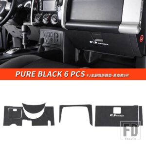 トヨタ 06-21 年 FJ クルーザーアクセサリーインテリアコンソール底アンチキックレザーステッカーパッド