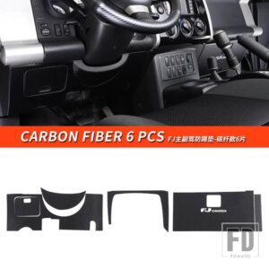 トヨタ 06-21 年 FJ クルーザーアクセサリーインテリアコンソール底アンチキックレザーステッカーパッド