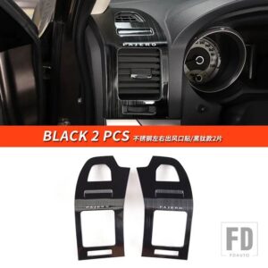 三菱 パジェロアクセサリー V87V93V97 エアアウトレットカバーパジェロ IO フルピニンモンテロ装飾 - Black