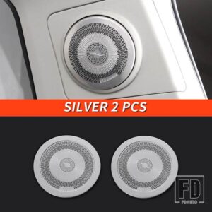 トヨタ 06-21 年 FJ クルーザーアクセサリー内装トランク C ピラースピークステンレス装飾カバー - Silver