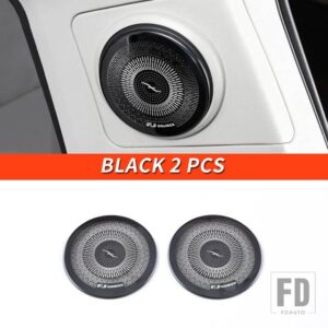 トヨタ 06-21 年 FJ クルーザーアクセサリー内装トランク C ピラースピークステンレス装飾カバー - Black