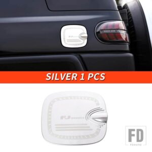 トヨタ 06-21 年 FJ クルーザーアクセサリー外装燃料タンクキャップ装飾カバーパッチ - Silver