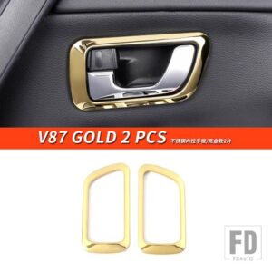 三菱 パジェロアクセサリー V7375V87V93V9798 ドアノブフレームカバーパジェロ IO フルピニンモンテロ装飾 - V87 Gold 2 PCS