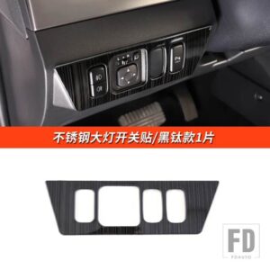 三菱 パジェロアクセサリー V87V93V97V98 ヘッドライトスイッチカバーパジェロ IO フルピニンモンテロ装飾 - Black style 1slices