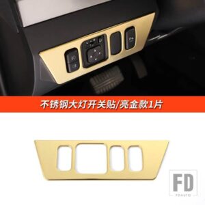 三菱 パジェロアクセサリー V87V93V97V98 ヘッドライトスイッチカバーパジェロ IO フルピニンモンテロ装飾 - Gold style 1slices