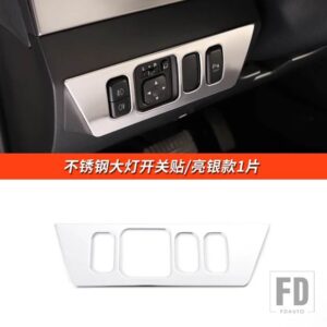 三菱 パジェロアクセサリー V87V93V97V98 ヘッドライトスイッチカバーパジェロ IO フルピニンモンテロ装飾 - Silver style 1slices