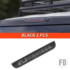 トヨタ 06-21 年 FJ クルーザー外装高ブレーキライトストップライトランプシェードステッカー装飾パッチ - Black