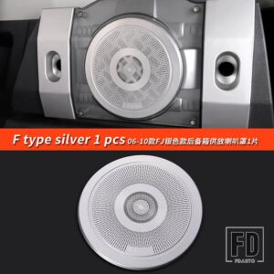 トヨタ 06-22 年 FJ クルーザーアクセサリーステッカー室内装飾ドア音響カバーマルチトーンクラクソンホーン - F Type silver 1pcs