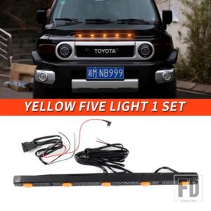 トヨタ 06-21 年 FJ クルーザーアクセサリー LED ライトフードフロントグリッドライト装飾高輝度 - 220