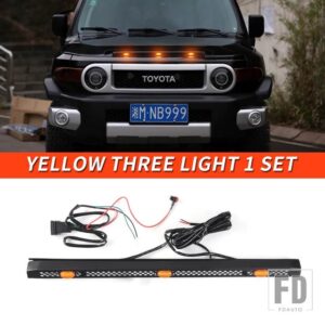 トヨタ 06-21 年 FJ クルーザーアクセサリー LED ライトフードフロントグリッドライト装飾高輝度 - 180