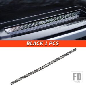 トヨタ 06-21 年 FJ クルーザーアクセサリー外装フードフロントグリルステンレスパッチ装飾 - Black
