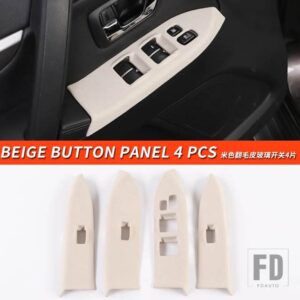 三菱 パジェロアクセサリー V9395V97V98 ドアハンドルカバーパジェロ IO フルピニンモンテロ装飾 - Beige Button panel