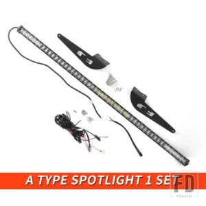 トヨタ 06-21 年 FJ クルーザールーフラックアクセサリー外装インナーフレームスイッチ LED ライトはしご合金 - A Type spotlight