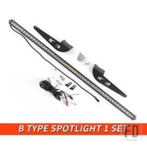 トヨタ 06-21 年 FJ クルーザールーフラックアクセサリー外装インナーフレームスイッチ LED ライトはしご合金 - B Type spotlight