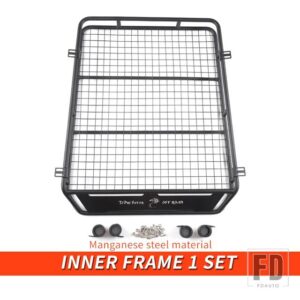 トヨタ 06-21 年 FJ クルーザールーフラックアクセサリー外装インナーフレームスイッチ LED ライトはしご合金 - Inner frame
