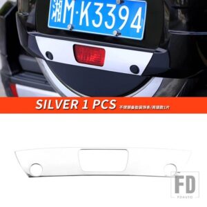 三菱 パジェロアクセサリー V87V93V97 トランクトリムテールゲートパジェロ IO フルピニンモンテロ装飾 - Silver 1 PCS
