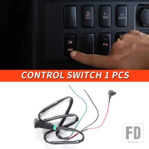 トヨタ 06-21 年 FJ クルーザーアクセサリー外装 LED ダイナミックライトフロントフードスポイラー砂利バッフル - Control switch