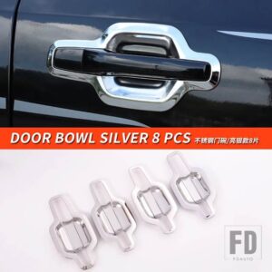 三菱 パジェロアクセサリー V73V75V77V93V95V97V98 ハンドル戸カバーパジェロ IO フルピニンモンテロ - Door Bowl Silver