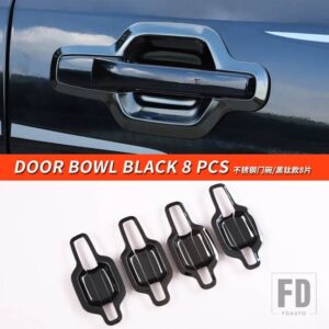 三菱 パジェロアクセサリー V73V75V77V93V95V97V98 ハンドル戸カバーパジェロ IO フルピニンモンテロ - Door Bowl Black