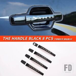 三菱 パジェロアクセサリー V73V75V77V93V95V97V98 ハンドル戸カバーパジェロ IO フルピニンモンテロ - The Handle Black
