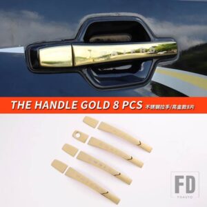 三菱 パジェロアクセサリー V73V75V77V93V95V97V98 ハンドル戸カバーパジェロ IO フルピニンモンテロ - The Handle Gold